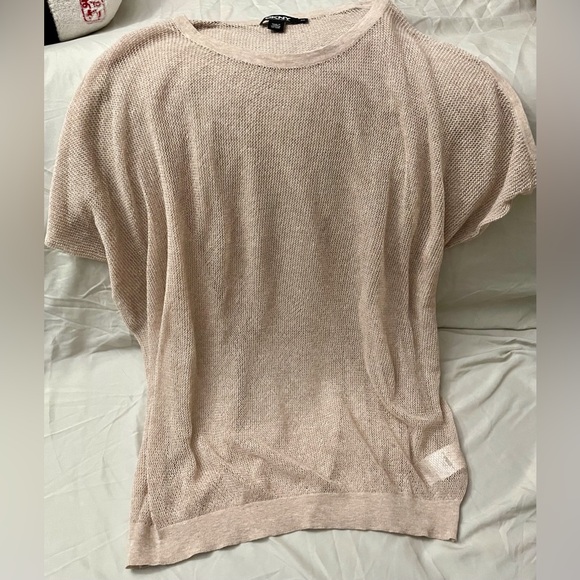 Designer light mauve mesh top - Picture 9 of 9
